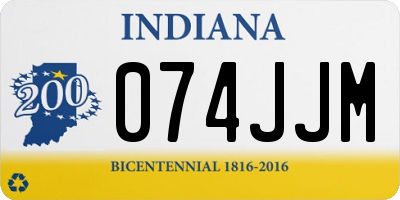 IN license plate 074JJM