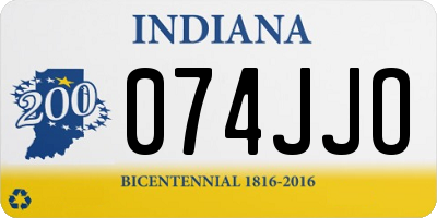 IN license plate 074JJO