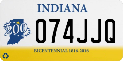 IN license plate 074JJQ