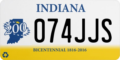 IN license plate 074JJS