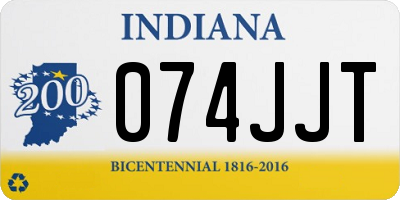 IN license plate 074JJT