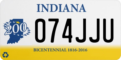 IN license plate 074JJU
