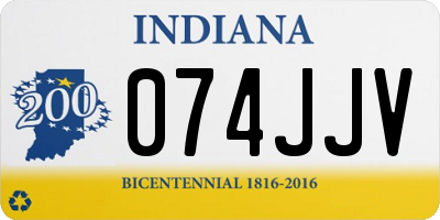 IN license plate 074JJV