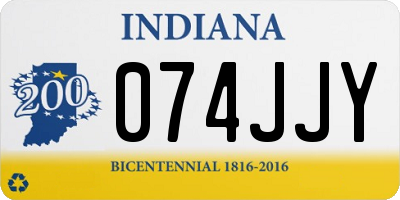IN license plate 074JJY