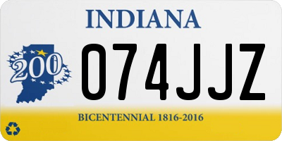 IN license plate 074JJZ