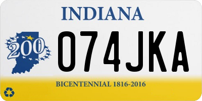 IN license plate 074JKA