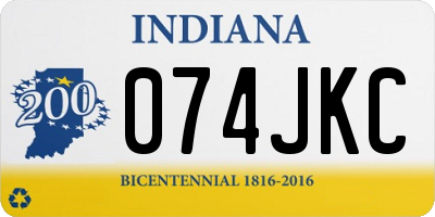 IN license plate 074JKC