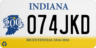 IN license plate 074JKD