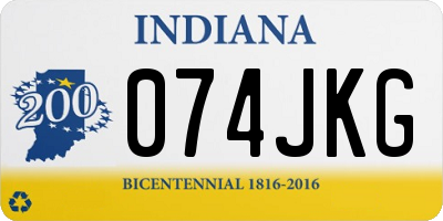 IN license plate 074JKG