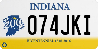 IN license plate 074JKI