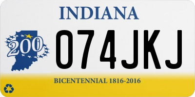IN license plate 074JKJ