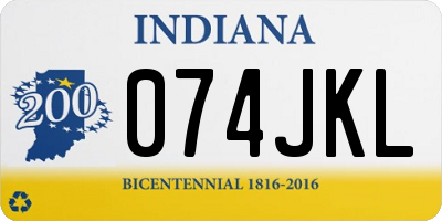 IN license plate 074JKL