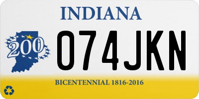 IN license plate 074JKN