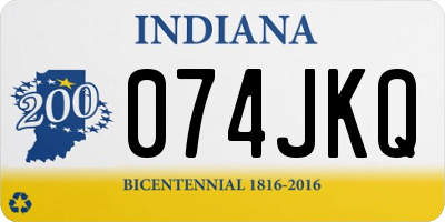 IN license plate 074JKQ