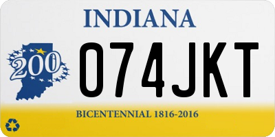 IN license plate 074JKT