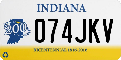 IN license plate 074JKV