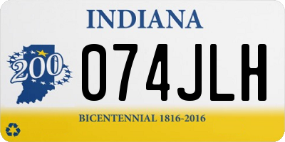 IN license plate 074JLH