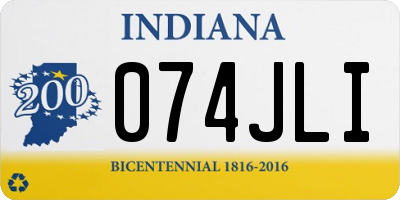 IN license plate 074JLI