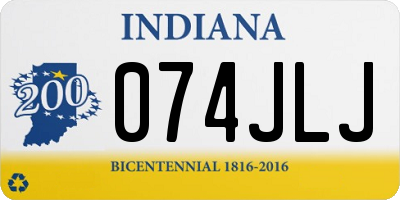 IN license plate 074JLJ