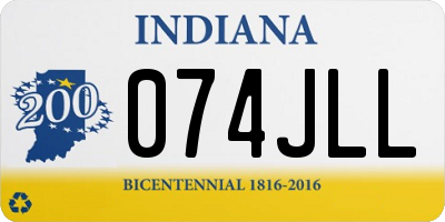 IN license plate 074JLL