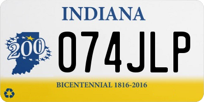 IN license plate 074JLP