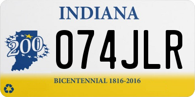 IN license plate 074JLR