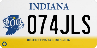 IN license plate 074JLS