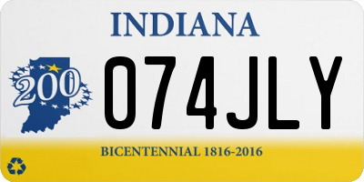 IN license plate 074JLY