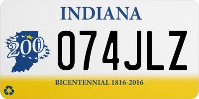 IN license plate 074JLZ