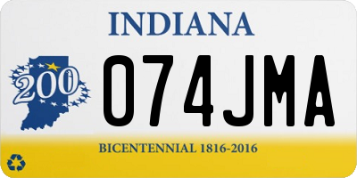IN license plate 074JMA