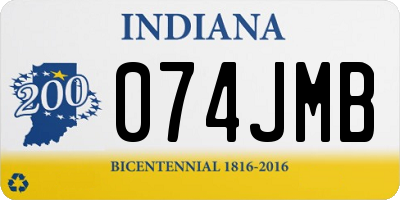 IN license plate 074JMB