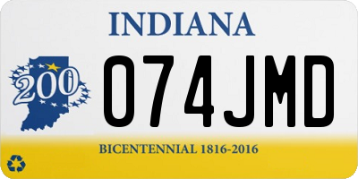 IN license plate 074JMD