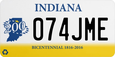 IN license plate 074JME