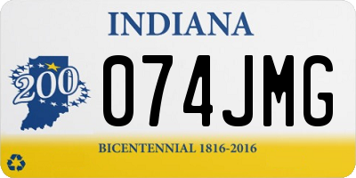 IN license plate 074JMG