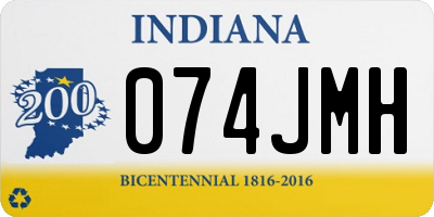 IN license plate 074JMH