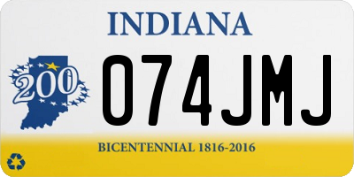 IN license plate 074JMJ