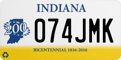 IN license plate 074JMK