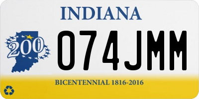 IN license plate 074JMM