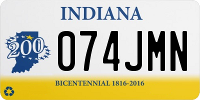 IN license plate 074JMN