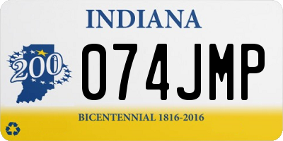 IN license plate 074JMP