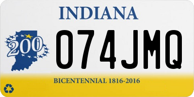 IN license plate 074JMQ