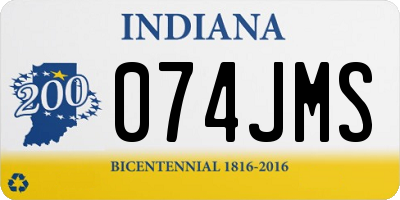 IN license plate 074JMS