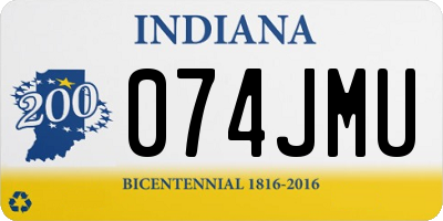 IN license plate 074JMU