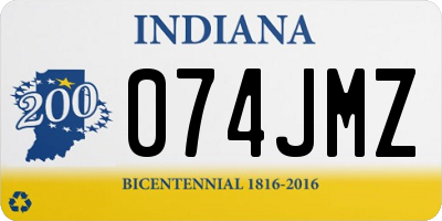 IN license plate 074JMZ