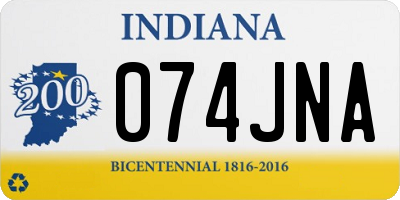 IN license plate 074JNA