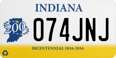 IN license plate 074JNJ
