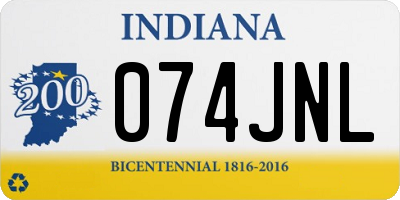IN license plate 074JNL
