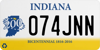 IN license plate 074JNN
