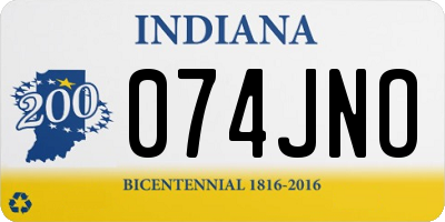 IN license plate 074JNO