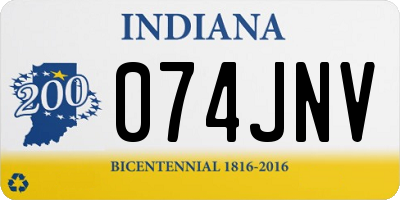 IN license plate 074JNV